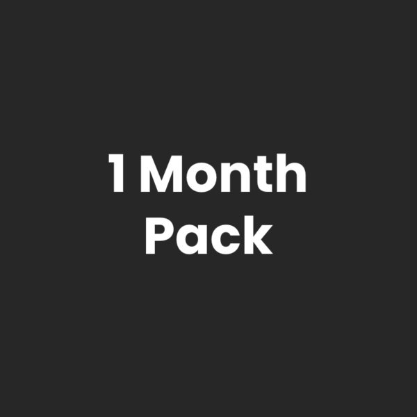 1 Month Pack